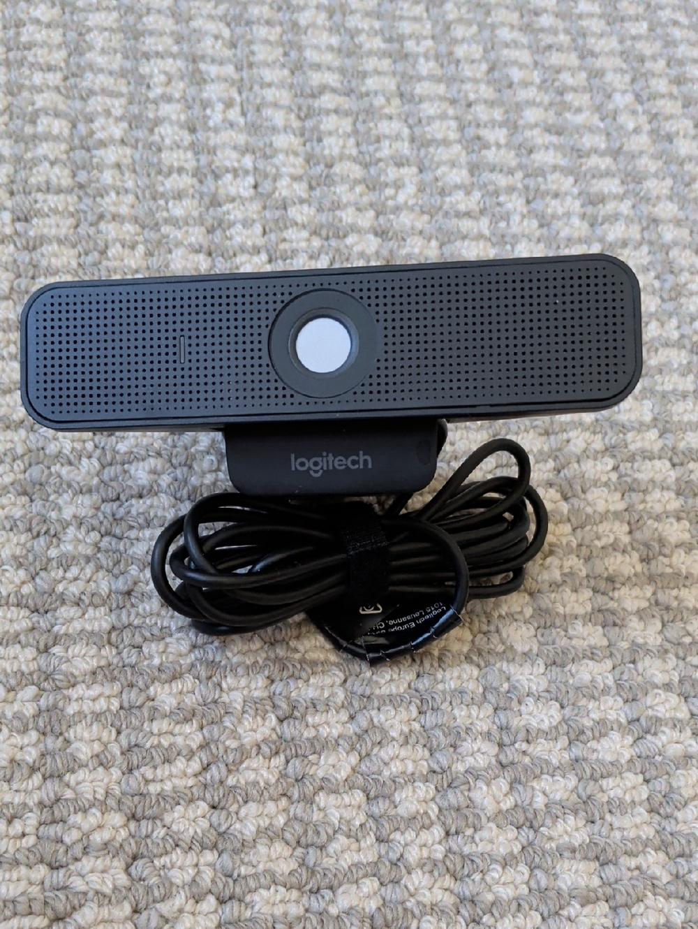Logitech Black USB Webcam with Integrated Mic and Clip